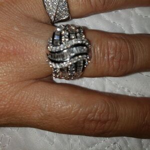 One diamond 💍 ring zise 7:5 white 10k gold